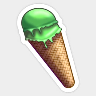 Apple & Mint Ice Cream Sticker